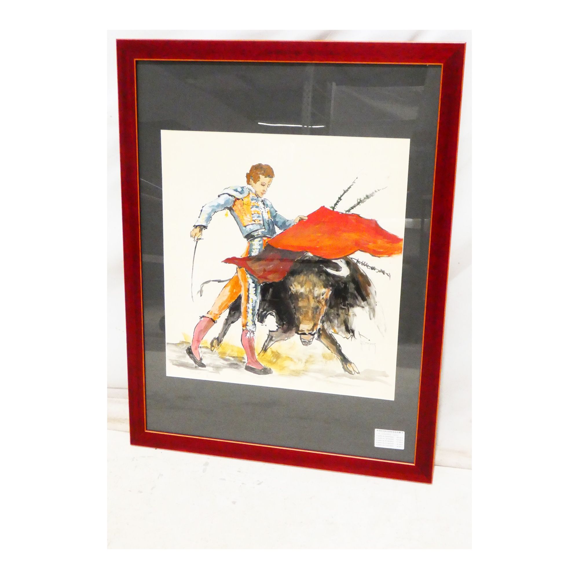 Gouache Toreador Signed L.H.LEMIRRE Gouache Toreador Signed L.H.LEMIRRE
