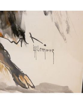 Gouache Toreador Signed L.H.LEMIRRE