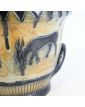 Cache Pot Émaillé Décor Antilopes Signé