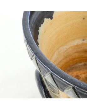 Cache Pot Émaillé Décor Antilopes Signé