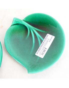 Set of 2 Empty Pockets with 50s Leaf Decor