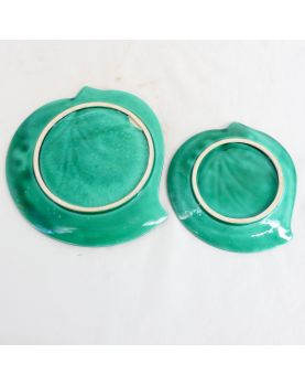 Set of 2 Empty Pockets with 50s Leaf Decor