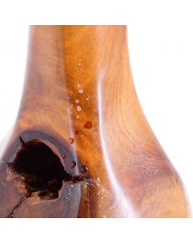 Olive Wood Desk Lamp Stamped Richard Lecompte
