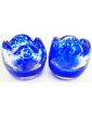 Paire de Petits Bougeoirs BIOT Bleu