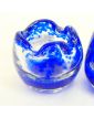 Paire de Petits Bougeoirs BIOT Bleu