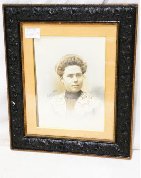 Cadre Portrait de Femme 1900 Signé