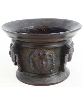 Large Mortar Model with Face Decor