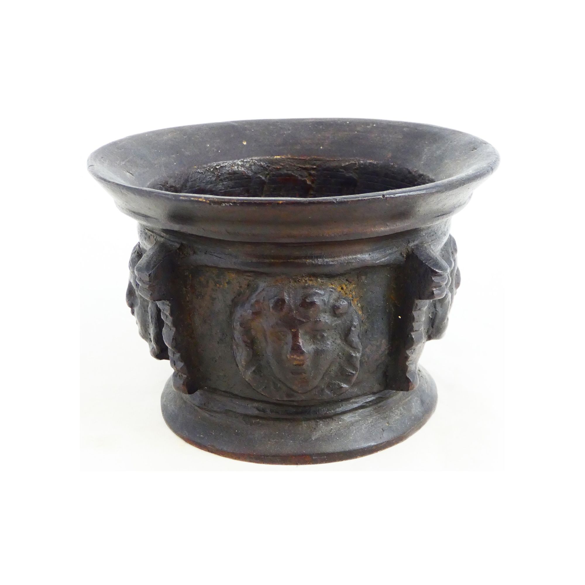 Large Mortar Model with Face Decor Large Mortar Model with Face Decor