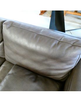 Leather Corner Sofa with Fixing Leg