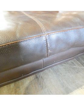 Leather Corner Sofa with Fixing Leg
