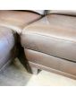 Leather Corner Sofa with Fixing Leg