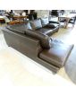 Leather Corner Sofa with Fixing Leg