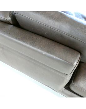 Leather Corner Sofa with Fixing Leg