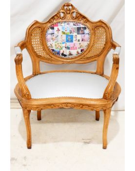 Fauteuil Canné Pin-up