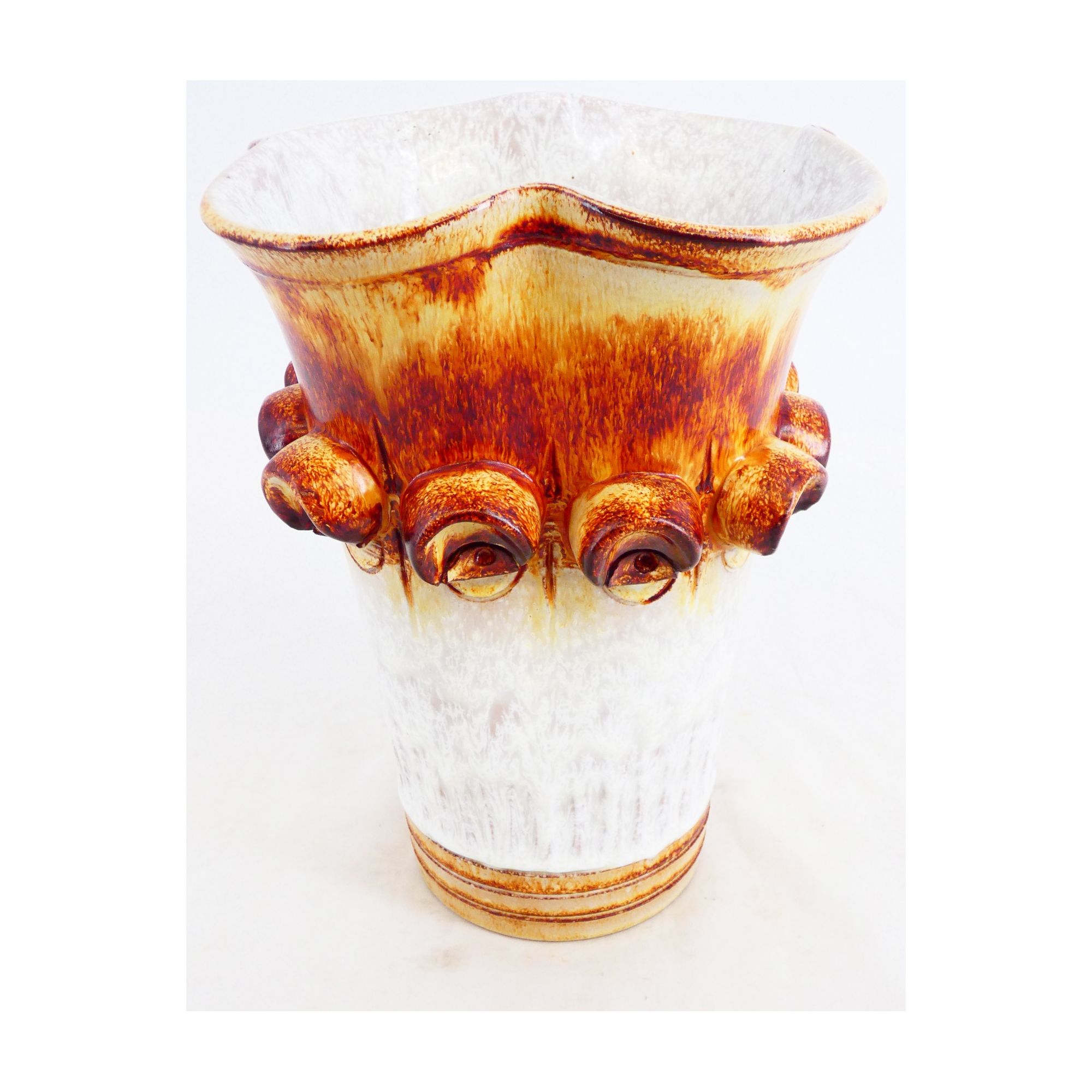 Vase en Faïence Bicolore Vase en Faïence Bicolore