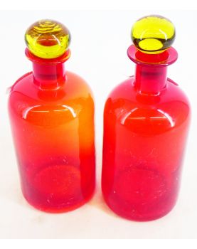 Pair of Red Bottles