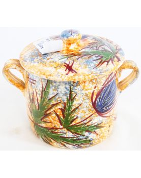 VALLAURIS Sugar Bowl 2 Handles with Lid