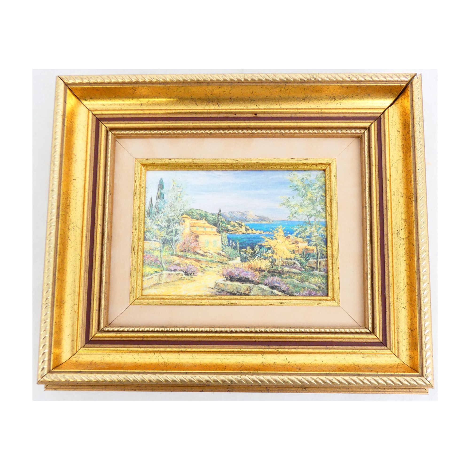 Small Provençal Village Painting Small Provençal Village Painting