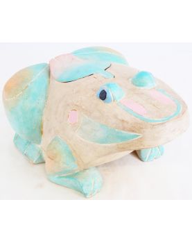 Carved Wooden Frog