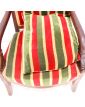 Empire Armchair in Red and Green Mahogany