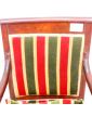 Empire Armchair in Red and Green Mahogany