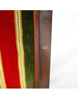 Empire Armchair in Red and Green Mahogany