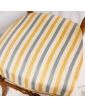 Pair of Napoleon III Chairs in Striped Fabric