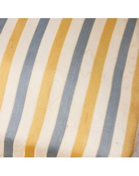 Pair of Napoleon III Chairs in Striped Fabric