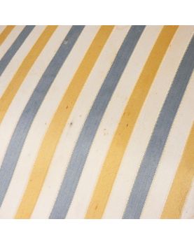 Pair of Napoleon III Chairs in Striped Fabric