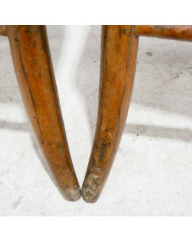 Pair of Napoleon III Chairs in Striped Fabric