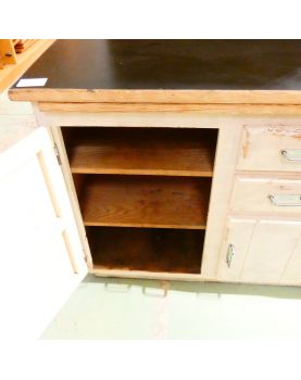 Bas de Buffet Blanc 3 Portes 2 Tiroirs à Tablette
