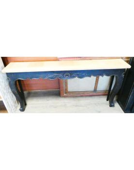 Console Patiné Noir et Brut