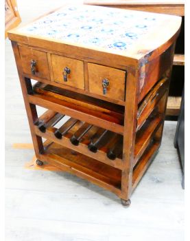 Console en Bois 3 Tiroirs