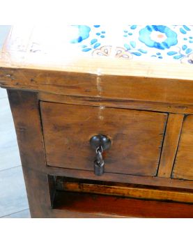 Console en Bois 3 Tiroirs