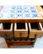 Wooden Console Table with 3 Drawers
