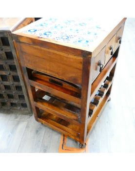 Console en Bois 3 Tiroirs