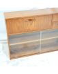 AVALON Petit Meuble 1 Abattant et 2 Portes Coulissantes