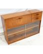 AVALON Petit Meuble 1 Abattant et 2 Portes Coulissantes