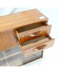 AVALON Petit Meuble 1 Abattant et 2 Portes Coulissantes
