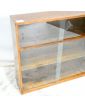 Petite Bibliothèque 4 Portes Coulissantes en Verre