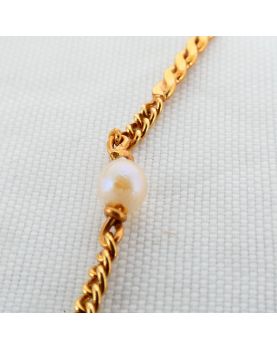 Collier en Or 18k et Perles 750/1000 7 Grammes Brut