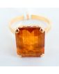 Bague en Or 18k 3.70 Grammes avec Citrine