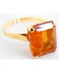 Bague en Or 18k 3.70 Grammes avec Citrine