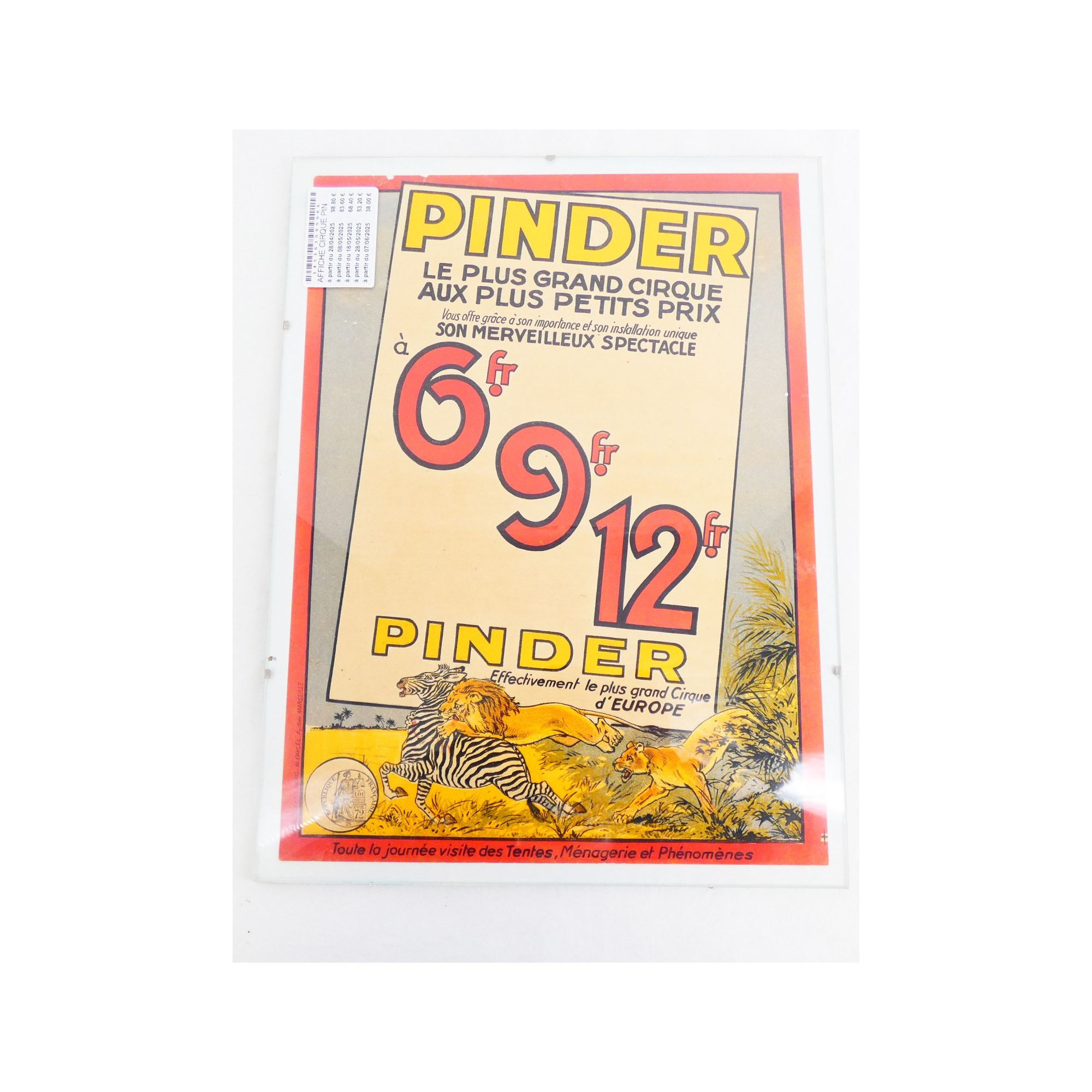 Affiche Cirque PINDER Affiche Cirque PINDER