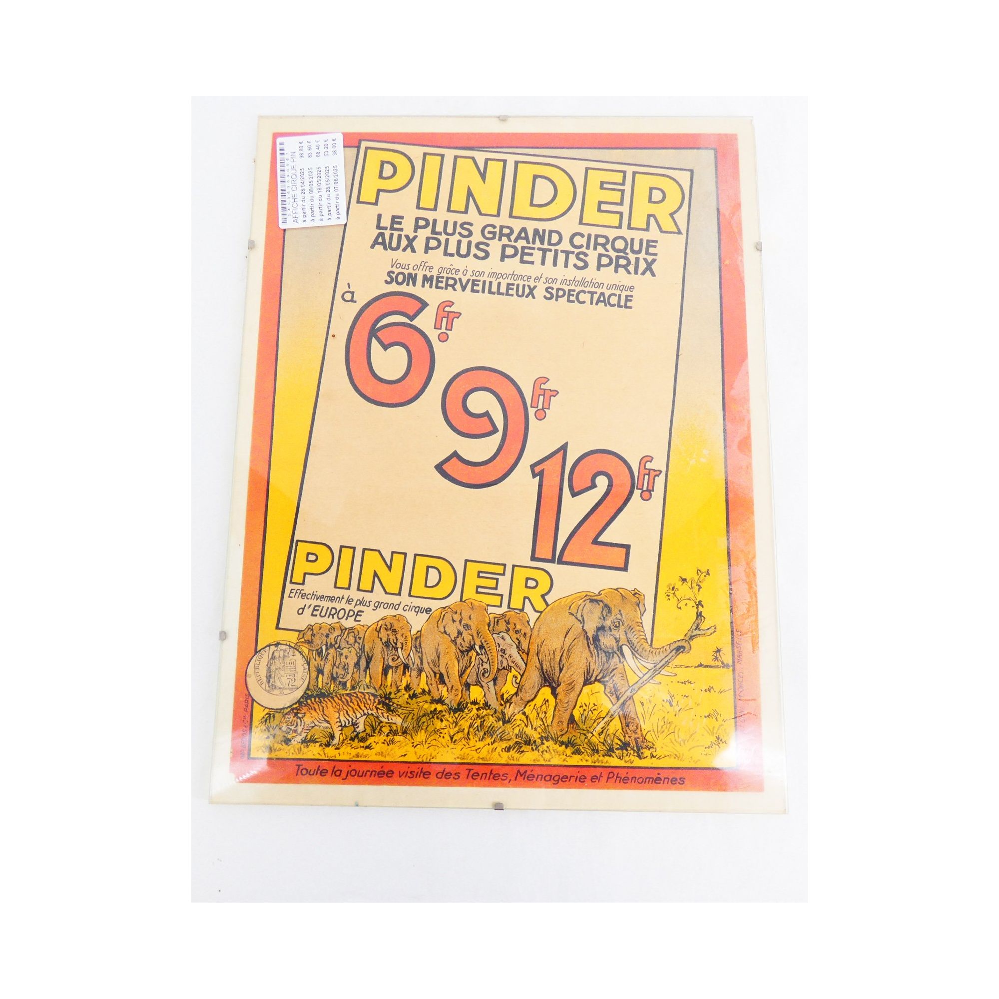 Affiche Cirque PINDER Affiche Cirque PINDER