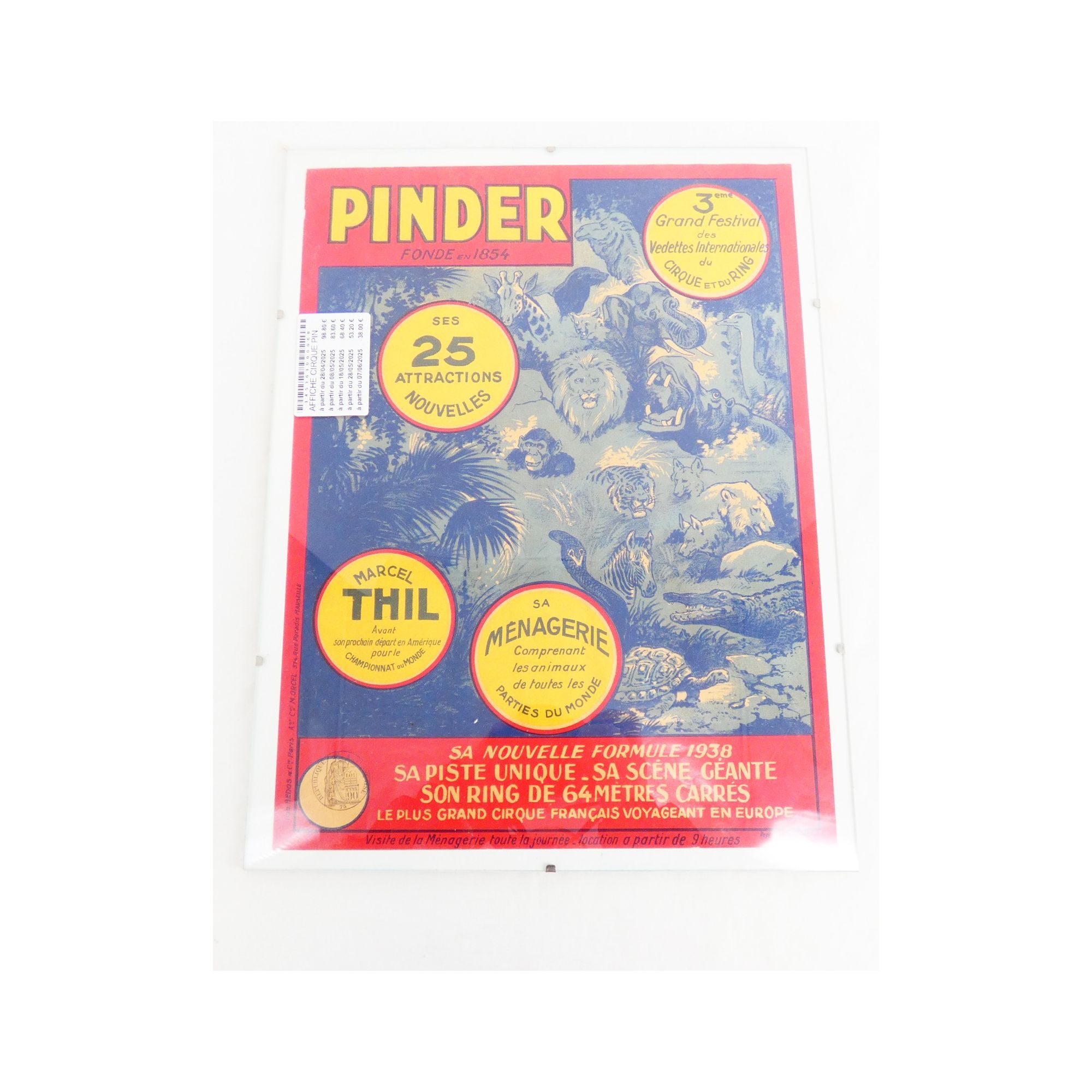 Affiche Cirque PINDER Affiche Cirque PINDER