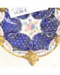 Petite Coupe Tripode en Cuivre Emaillée Bleue