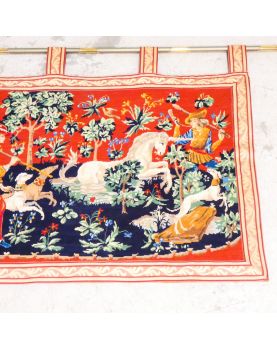 Petite Tapisserie Scène Cavalerie