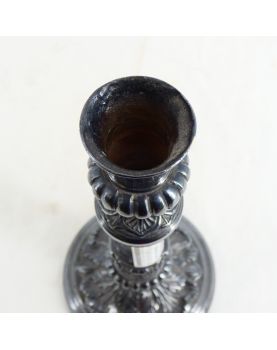 Silver Metal Candle Holder