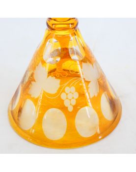 Small Yellow Bohemian Carafe